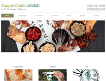 Tablet Screenshot of acupuncture-london.co.uk